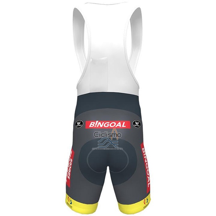 Allonie Bruxelles Ropa Ciclismo Culotte Corto 2021 Hombre Mangas Cortas AMarillo